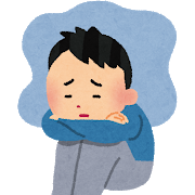 鬱で落ち込んでいる人の画像
