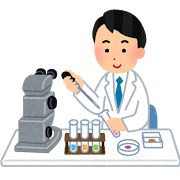 研究している人の画像