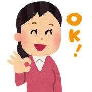 OKサインを出す女性の画像