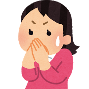 驚いている人の画像